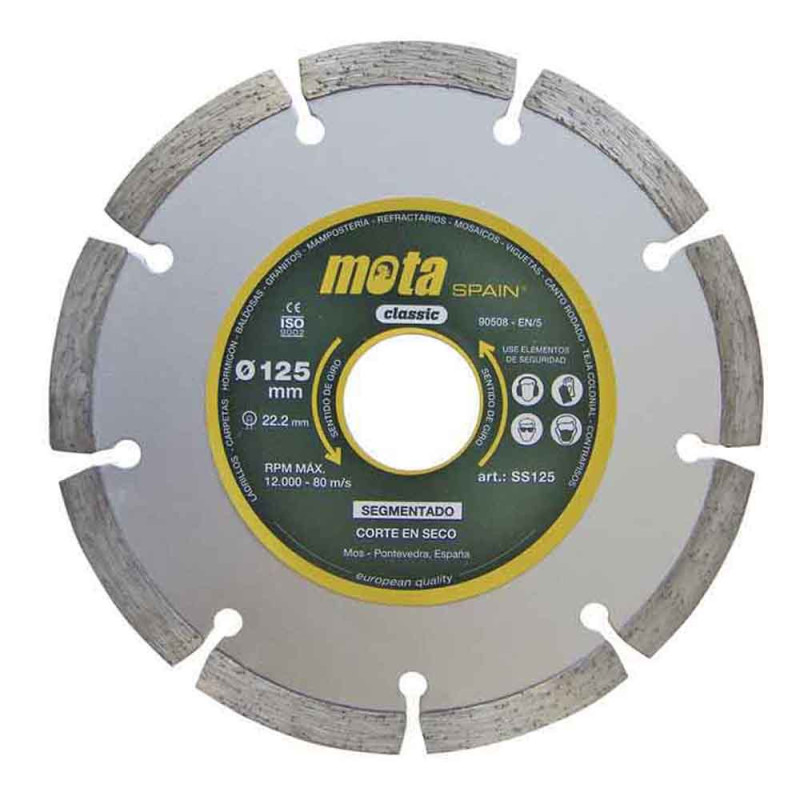 Disco diamantado segmentado laser ø115 mm clp18