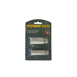 Bocallaves 3/8" vasos saca bujias, juego 2 piezas
