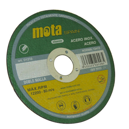 Disco corte acero inox ø180 x 1,6 x 22,23 mm