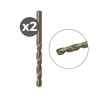 Broca para metal hss-co, 2 uds, ø2,50 x 30/57 mm