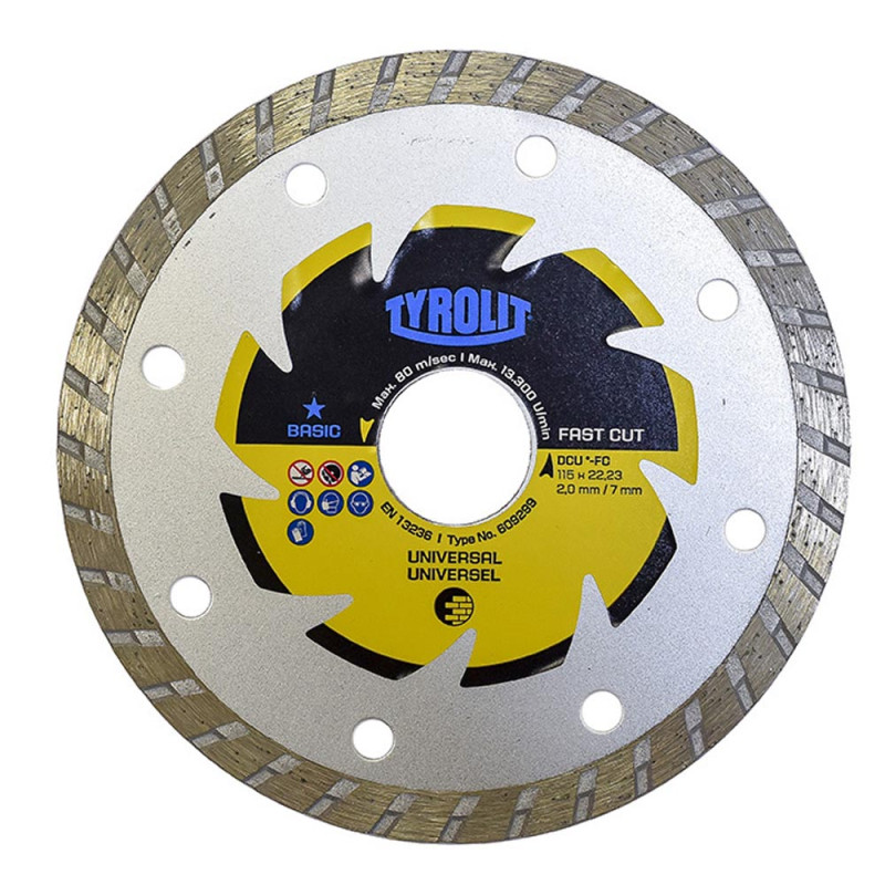 Disco diamantado c3r ø115 x 2,0 x 22,23 mm