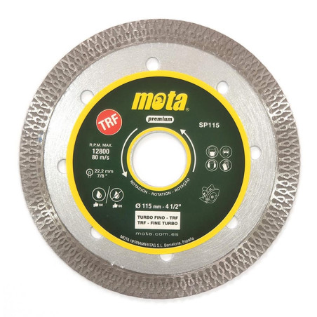 Disco diamantado turbo fino trf ø115 mm