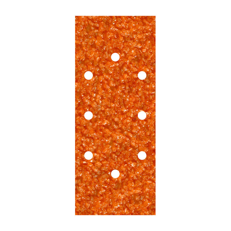 Hojas de lijar de corindón perforadas oval, 93 x 230 mm, grano 40, pack 5 uds