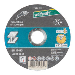 Disco corte para metal ø115 x 1,0 x 22,23 mm