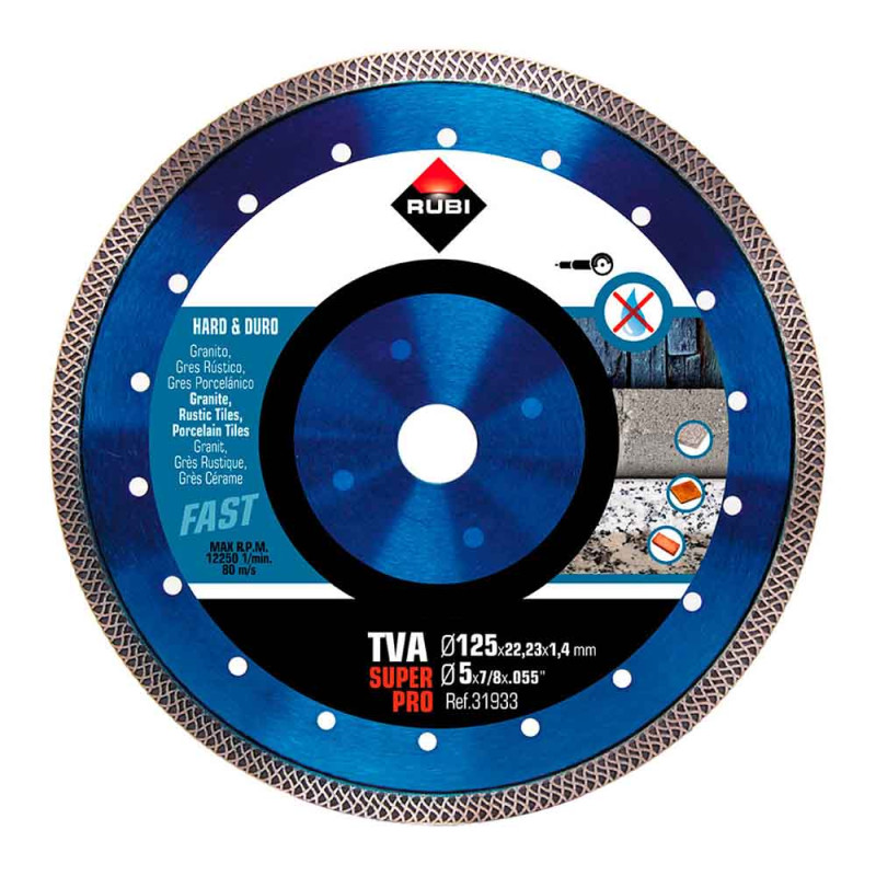 Disco diamantado tva superpro ø125 mm