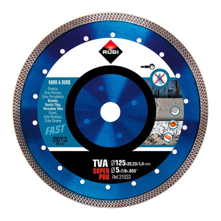 Disco diamantado tva superpro ø125 mm