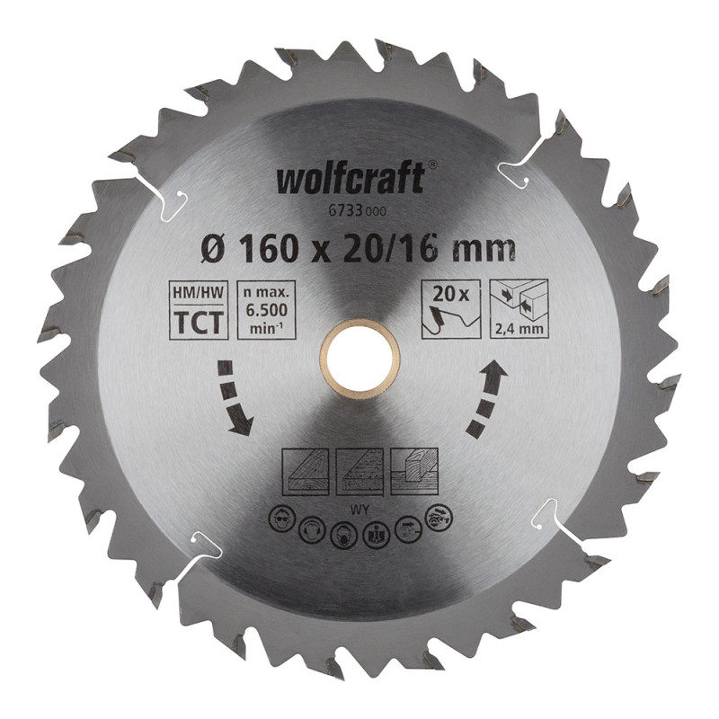 Disco de sierra circular ct, ø160 mm x 20 dientes