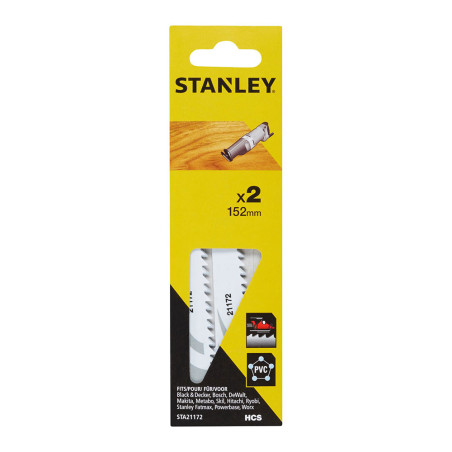 Hojas sierra sable 15,2 cm corte fino y recto, pack 2 uds