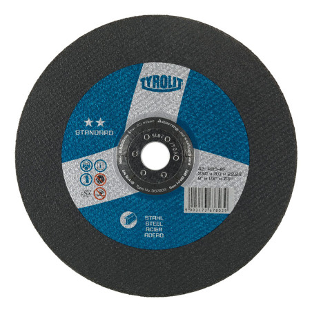 Disco corte bombeado ø230 x 3,0 x 22,23 mm a30-s-bf