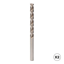 Broca cilíndrica corta hsse din-338n inox, 2 uds, ø2,50 mm