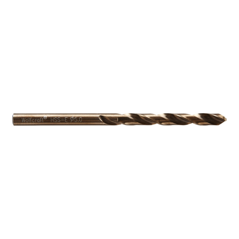 Broca para metal hss cobalto rectificada, ø5,00x 86 mm