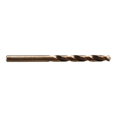 Broca para metal hss cobalto rectificada, ø6,00 x 93 mm
