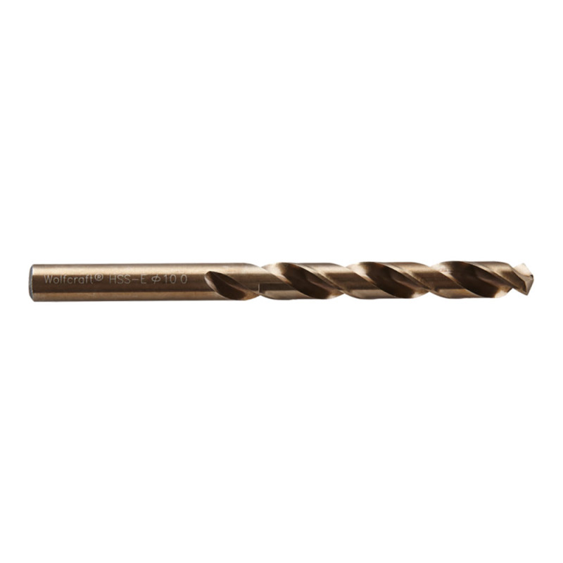 Broca para metal hss cobalto rectificada, ø10,00 x 133 mm