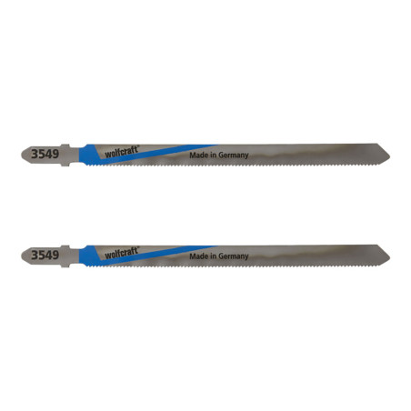 Hoja de sierra de calar hss 130 mm vástago t metal 2 uds